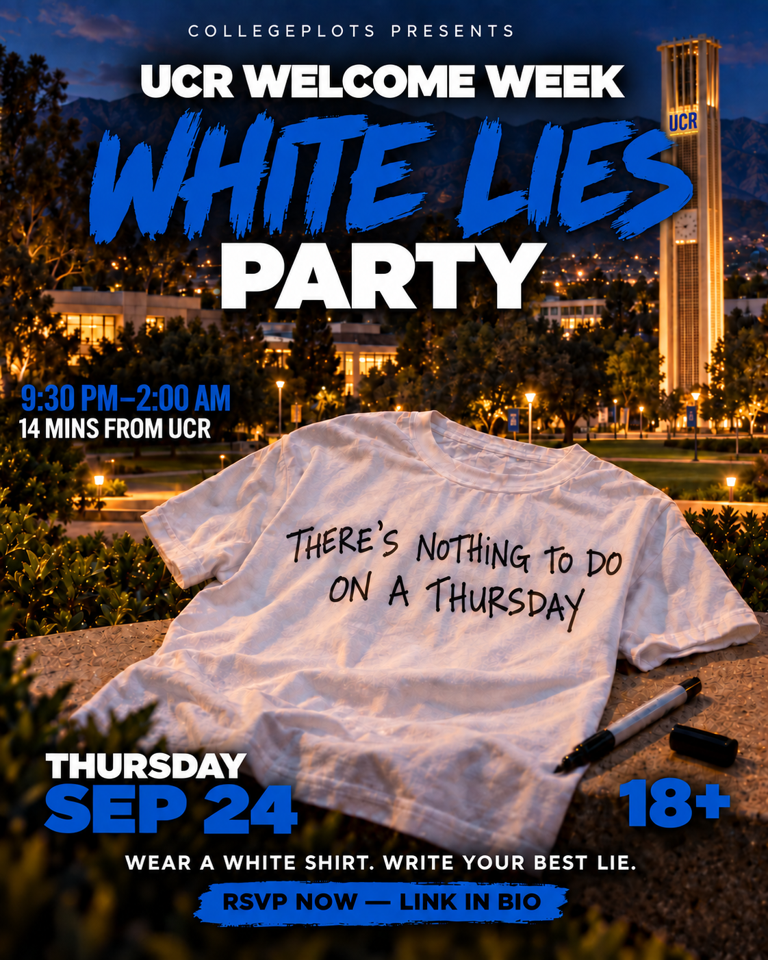 White Lies Welcome Week Day 1 - UCR